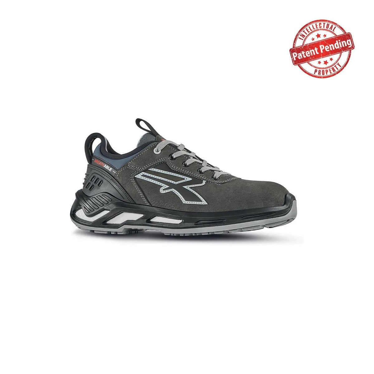 Scarpe antinfortunistiche basse U-Power BYRON s ESD S3S CI FO SR Grey