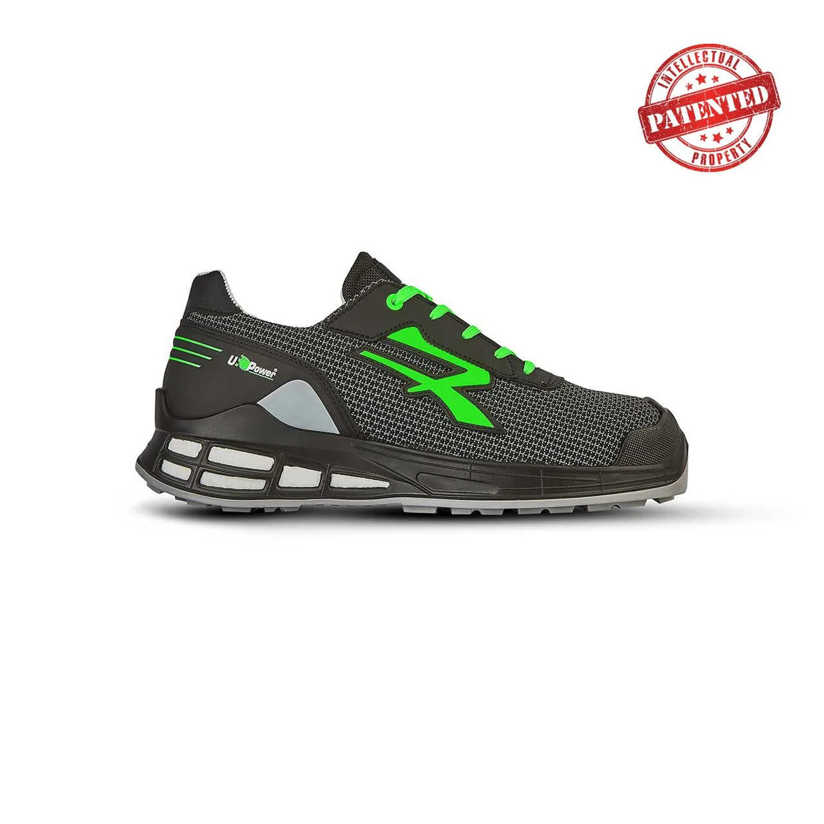 Scarpe antinfortunistiche basse U-Power DAKOTA s ESD S3S CI FO SR Black/Green