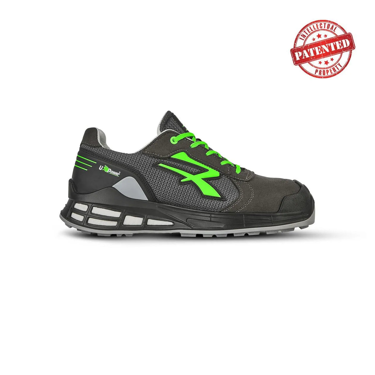 Scarpe antinfortunistiche basse U-Power EGON s ESD S1PS FO SR Black/Green
