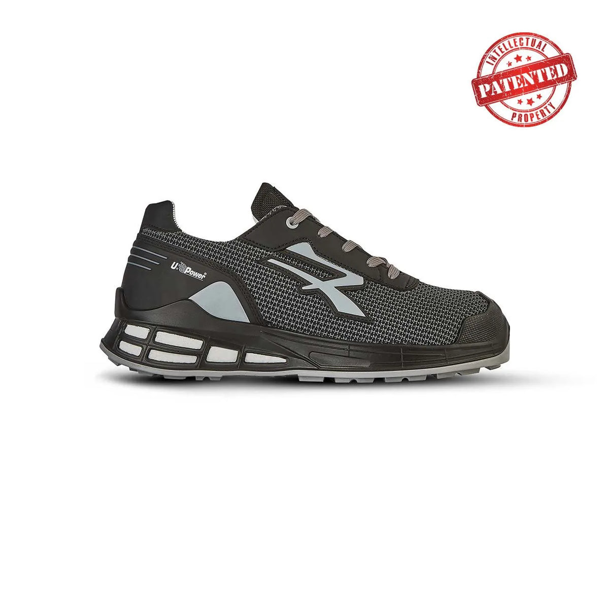 Scarpe antinfortunistiche basse U-Power KALEO s ESD S3S CI FO SR Black/Grey