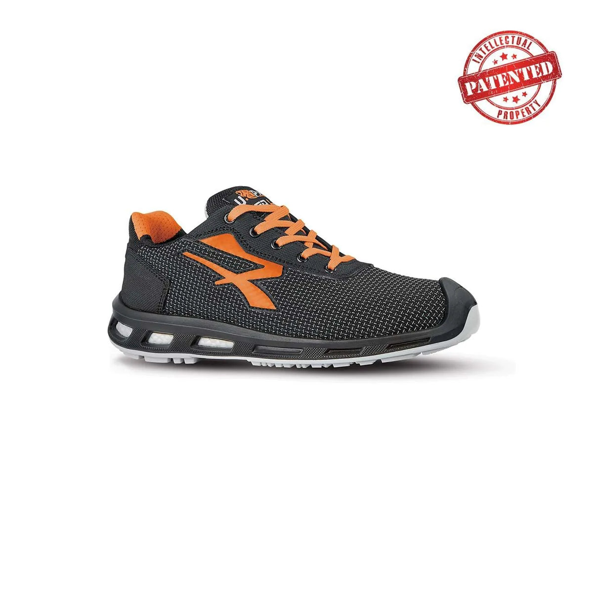 Scarpe antinfortunistiche basse U-Power KINDLE s ESD S3S CI FO SR Black/Orange Fluo