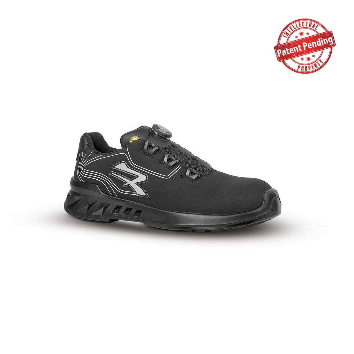 Scarpe antinfortunistiche basse U-Power LINEAR S3S CI FO SR Black/Grey