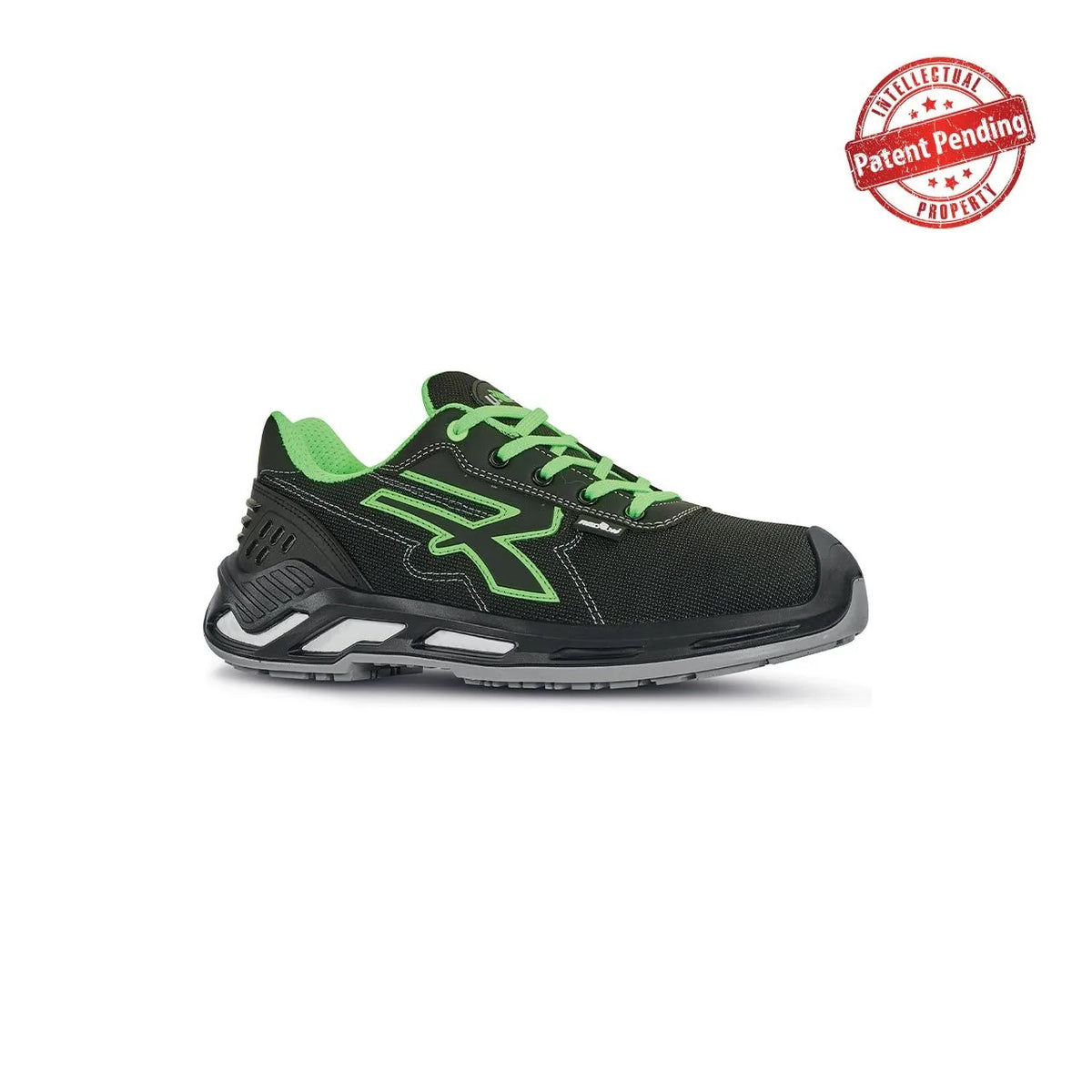Scarpe antinfortunistiche basse U-Power MILO s ESD S3S CI FO SR Black/Green