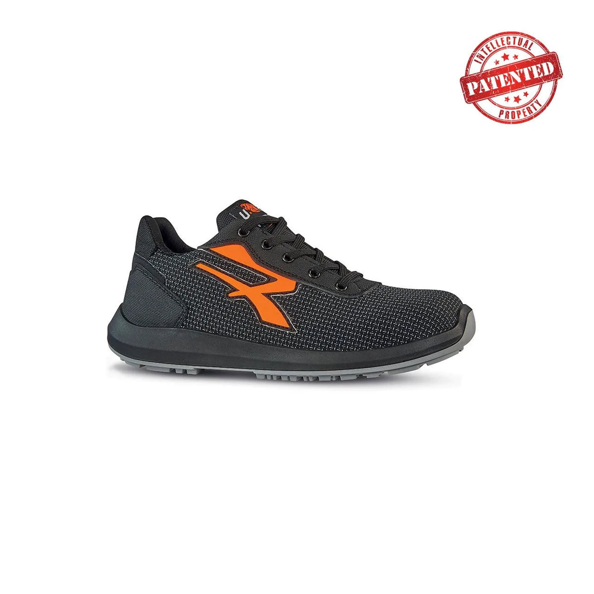 Scarpe antinfortunistiche basse U-Power TAURUS s ESD S3S CI FO SR Black/Orange Fluo