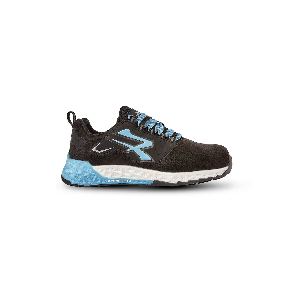 Scarpe antinfortunistiche basse U-Power VELARYON ESD S3S CI HI HRO FO SR Black/Baby Blue