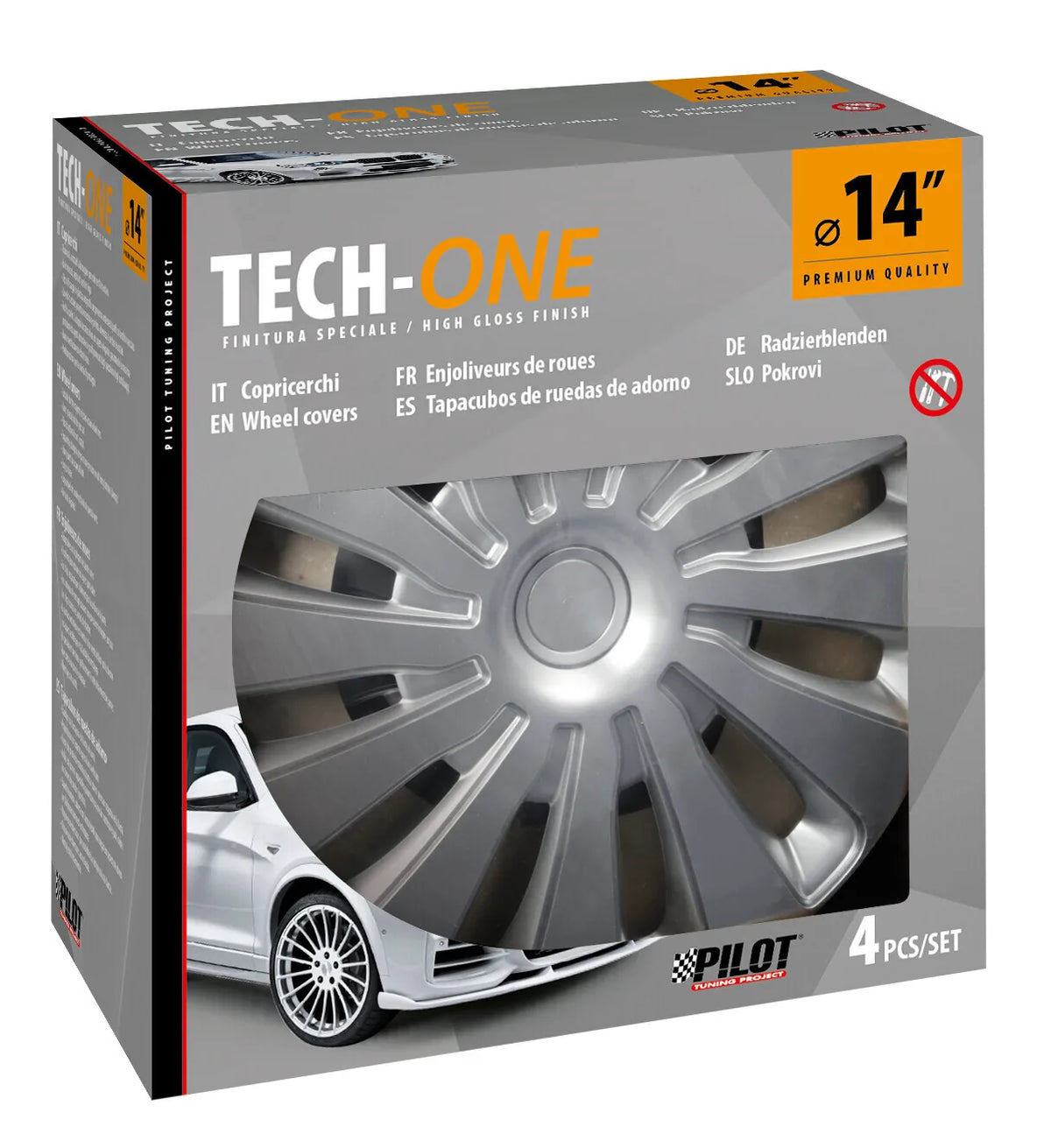 La confezione di Sepang Silver - Set 4 copricerchi - Ø, vista 2
