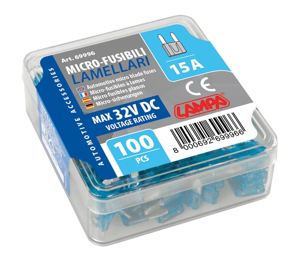 La confezione di Set 100 micro fusibili lamellari, 12/32V, vista 4