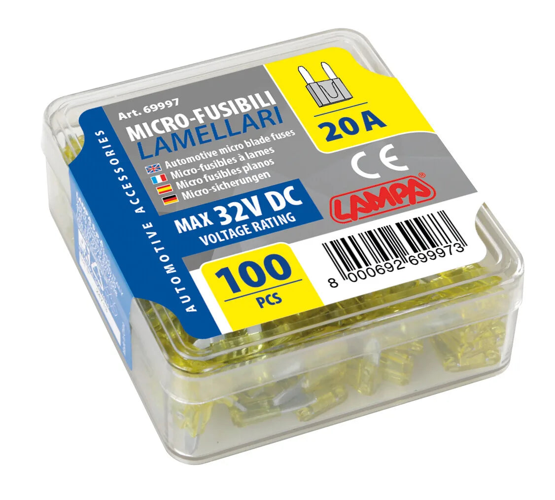 La confezione di Set 100 micro fusibili lamellari, 12/32V, vista 5