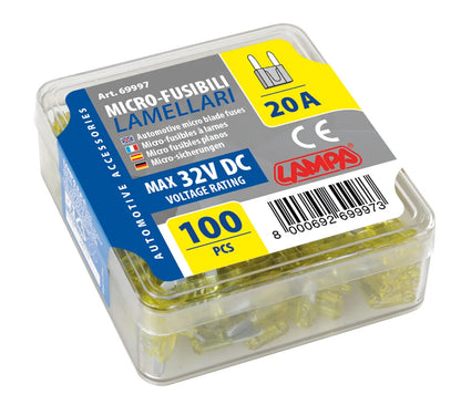 La confezione di Set 100 micro fusibili lamellari, 12/32V, vista 5