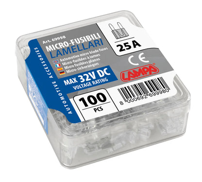 La confezione di Set 100 micro fusibili lamellari, 12/32V, vista 6
