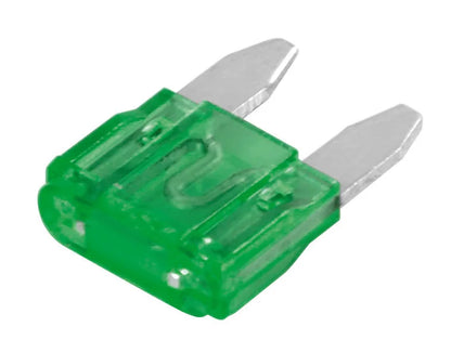 Set 100 micro fusibili lamellari, 12/32V su fondo bianco, vista 7