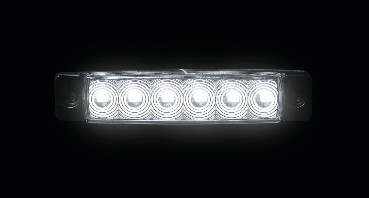 Set 20 pz, luce ingombro - 6 Led su fondo bianco, vista 2