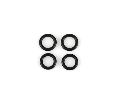 Set 4 O-Ring di ricambio per kit adattatori iniezione su fondo bianco