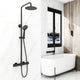 Colonna Doccia c/soffione e doccetta lx4001 - nero opaco