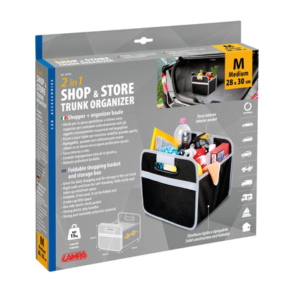 La confezione di Shop & Store, organizer baule pieghevole