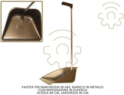 Paletta alzapolvere 'tiffany' in polipropilene - manico metallo   