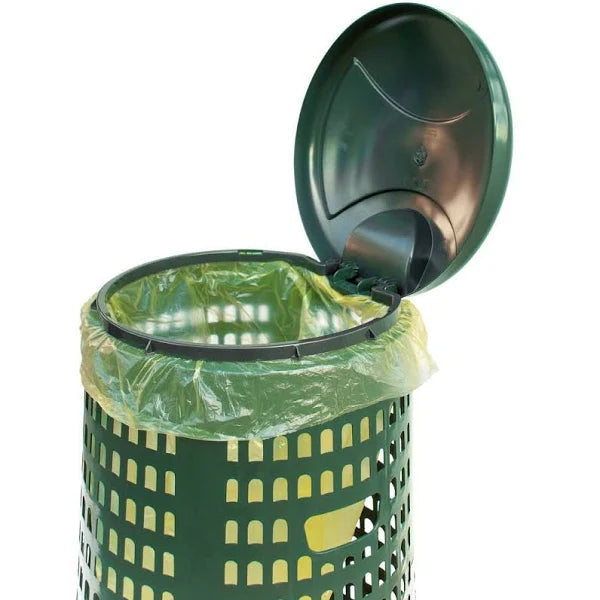 Trespolo bidone portasacco - con coperchio - Ø cm.53,5x81h     (18739238)