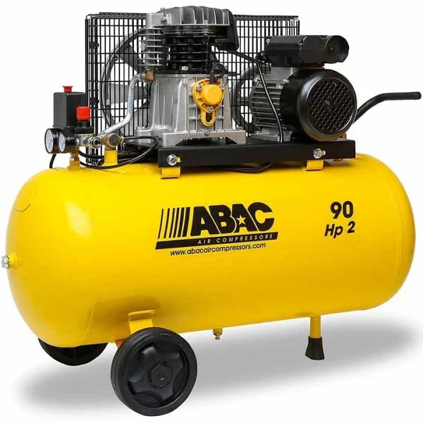 ABAC Compressore a cinghia bicilindrico lubrificato a olio lt.90