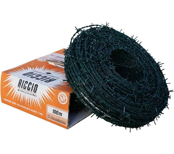 Filo Spinato Riccio Plasticato Mt. 100