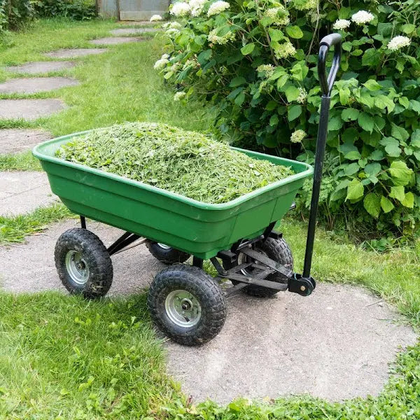 Carrellino da giardino ribaltabile 'tippy' capacità vasca 75 lt