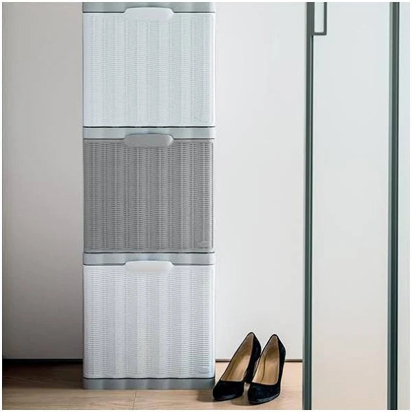 Scarpiera Elegance Stone Grey 40X30X40..