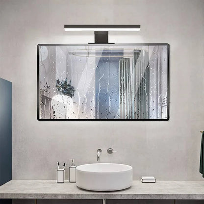 lampada Applique da bagno led cm. 30 nero lampo