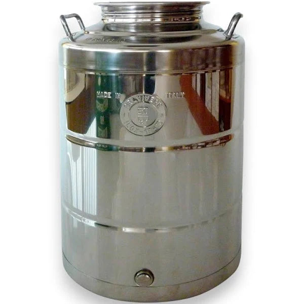 Fusto inox per olio graffato lt.50