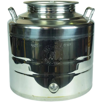 Fusto inox per olio saldato lt.30