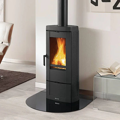 Stufa A Legna Candy 4.0 6,2 Kw Nero Antracite (Conto Termico) - misure cm.40,4x39,7x89,0h. - peso Kg.85