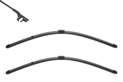 Silencio Flat Blades, spazzole tergicristallo — migliore copertura del parco circolante