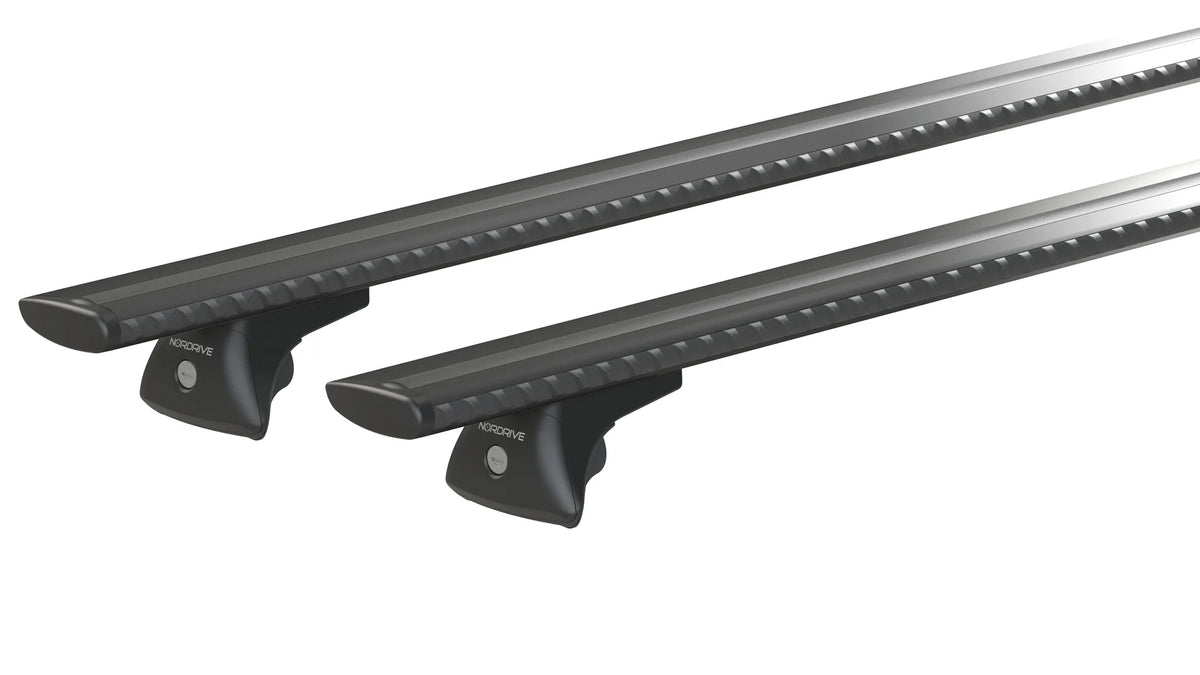 Silenzio Black In-Rail, set completo barre portatutto in — composto da: Coppia barre portatutto Silenzio Black [N15080], Kit…