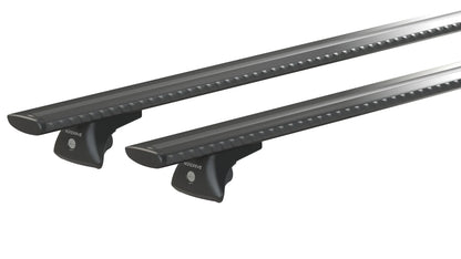 Silenzio Black In-Rail, set completo barre portatutto in — composto da: Coppia barre portatutto Silenzio Black [N15080], Kit…