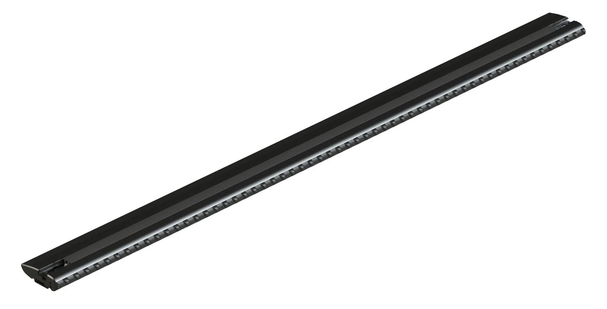 Silenzio CX Black, barra portatutto in alluminio — scala graduata di posizionamento per un montaggio semplice e veloce