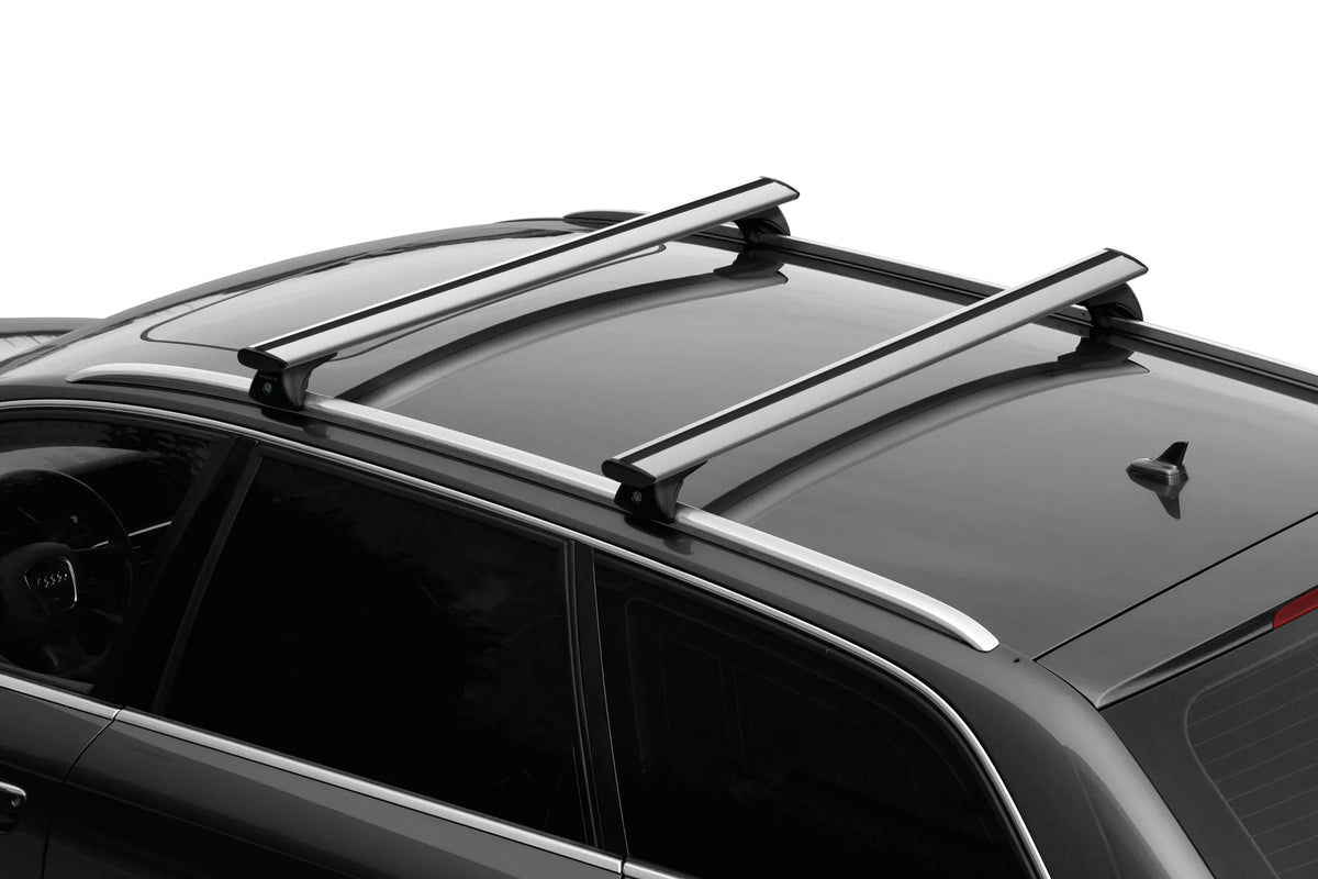 Silenzio In-Rail, set completo barre portatutto in alluminio montato sul veicolo
