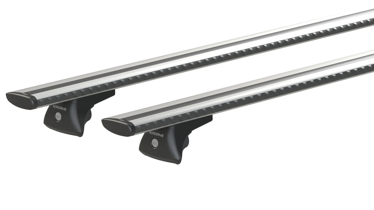 Silenzio In-Rail, set completo barre portatutto in alluminio — composto da: Coppia barre portatutto Silenzio [N15085], Kit…