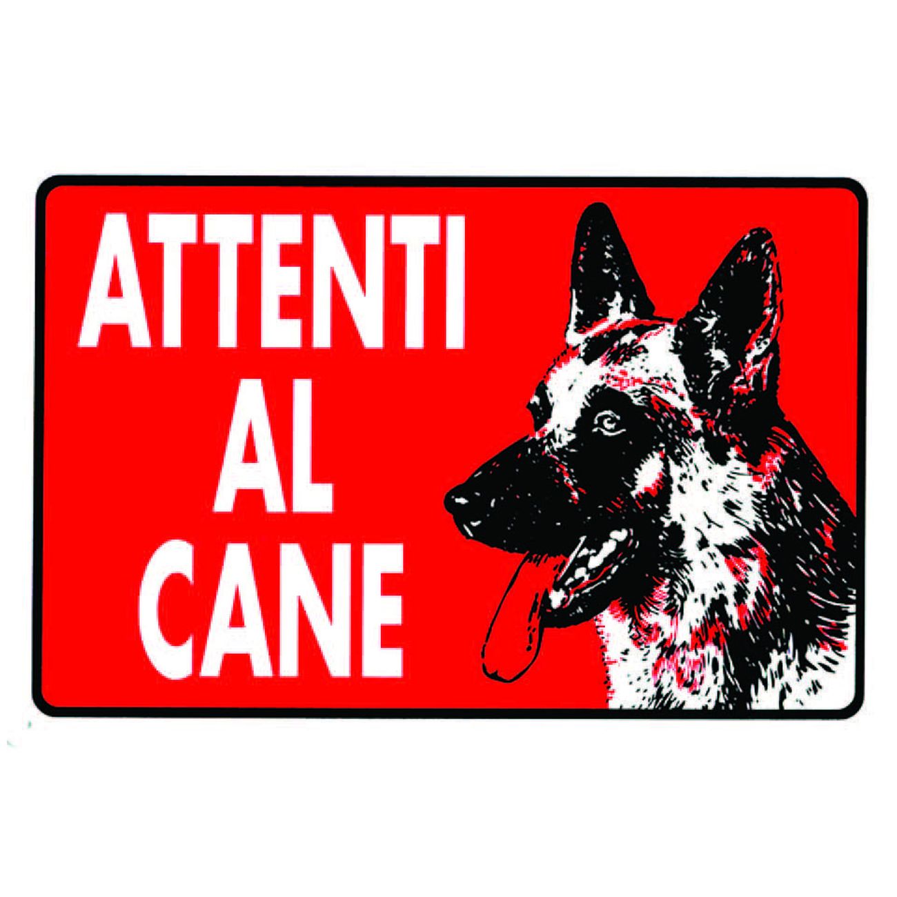 Cartello attenti al cane - cm.30x20h. - 10 pz