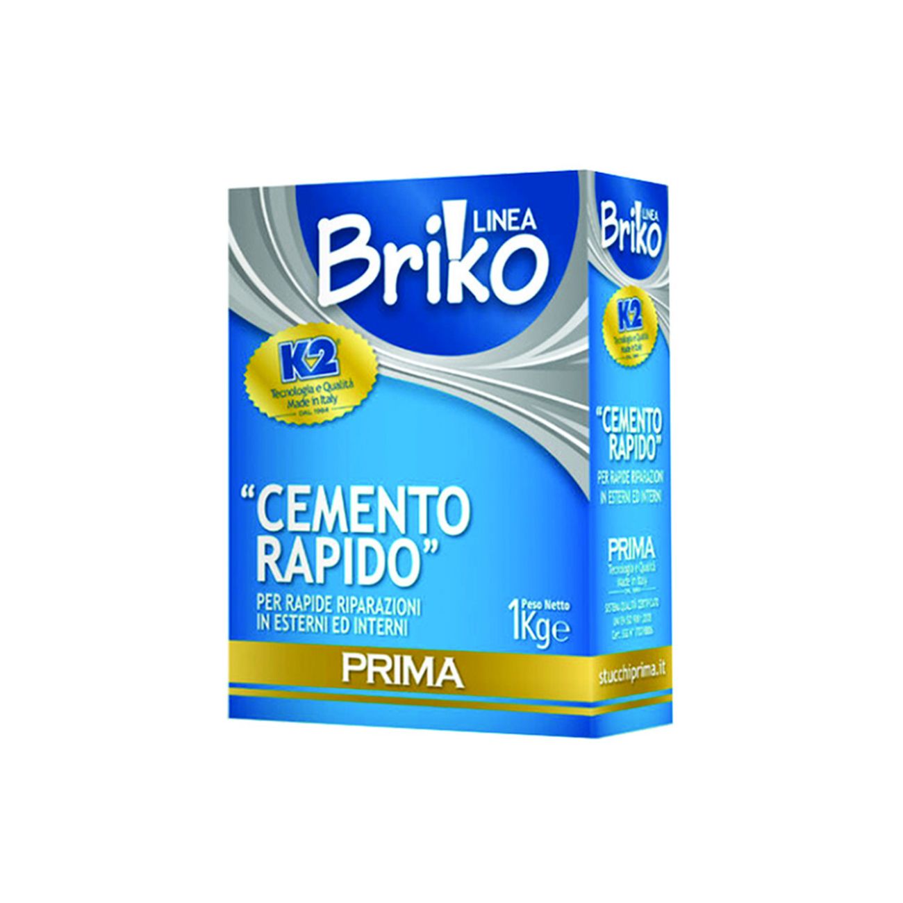 K2 linea briko cemento rapido grigio in polvere - kg.1 - 12 pz