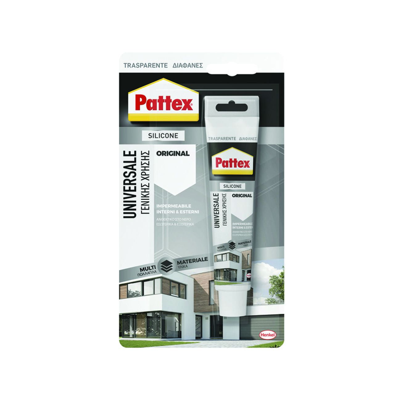 Pattex silicone sista silicon 5 trasparente - ml.50 - 12 bl