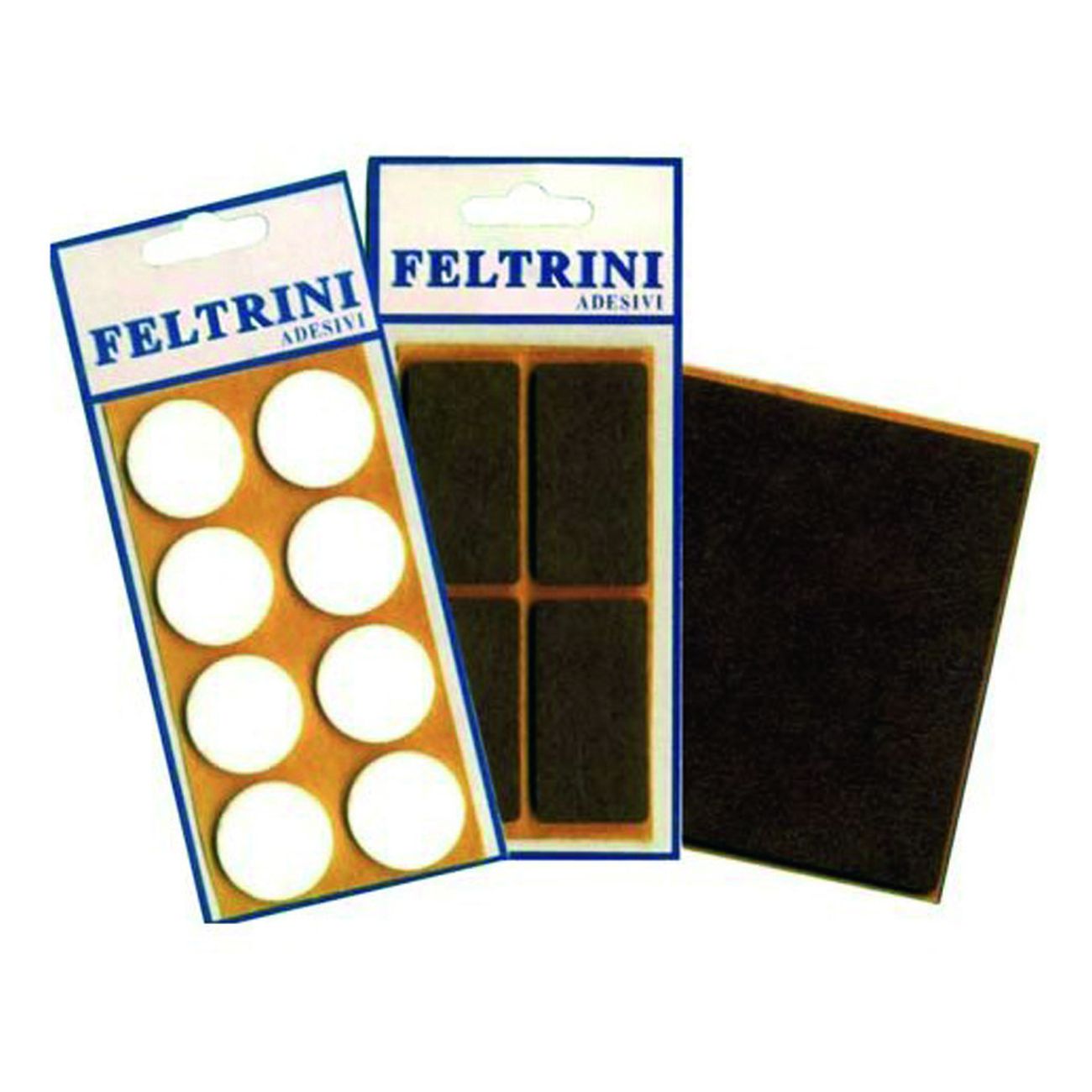 Feltrini Adesivi - quadri mm.50x100 colore bianco - 50 bl