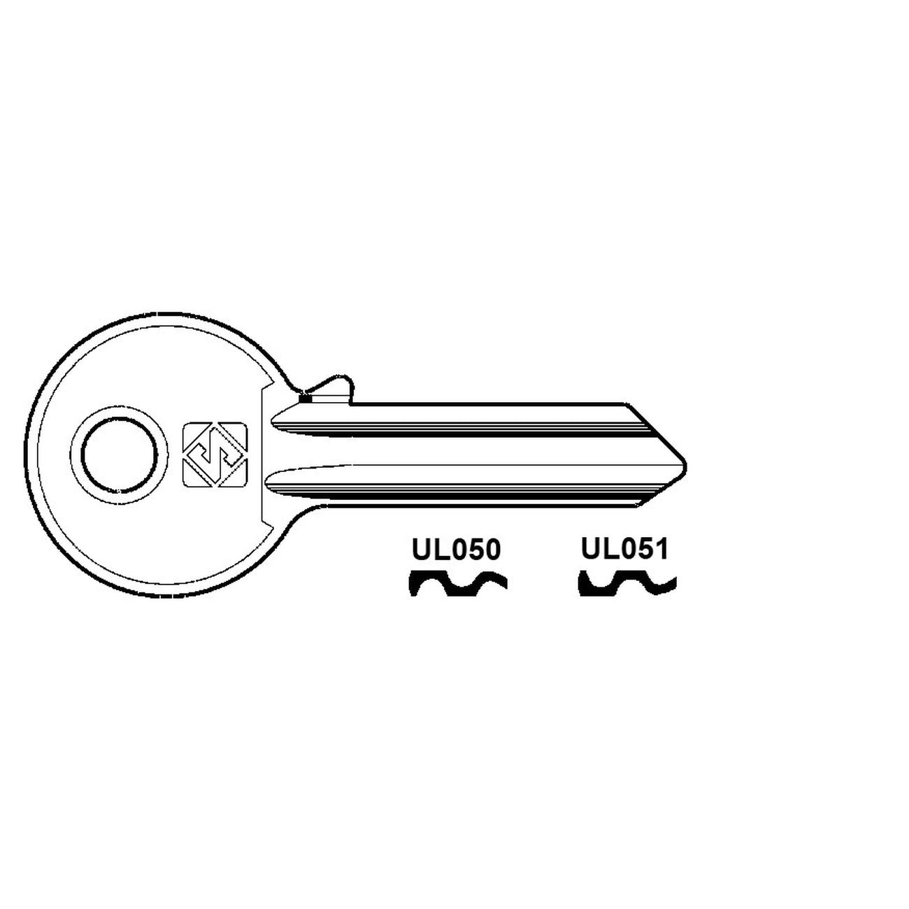 Chiavi Per Cilindri Universal 5 Spine Grandi - UL050 DX - 100 pz