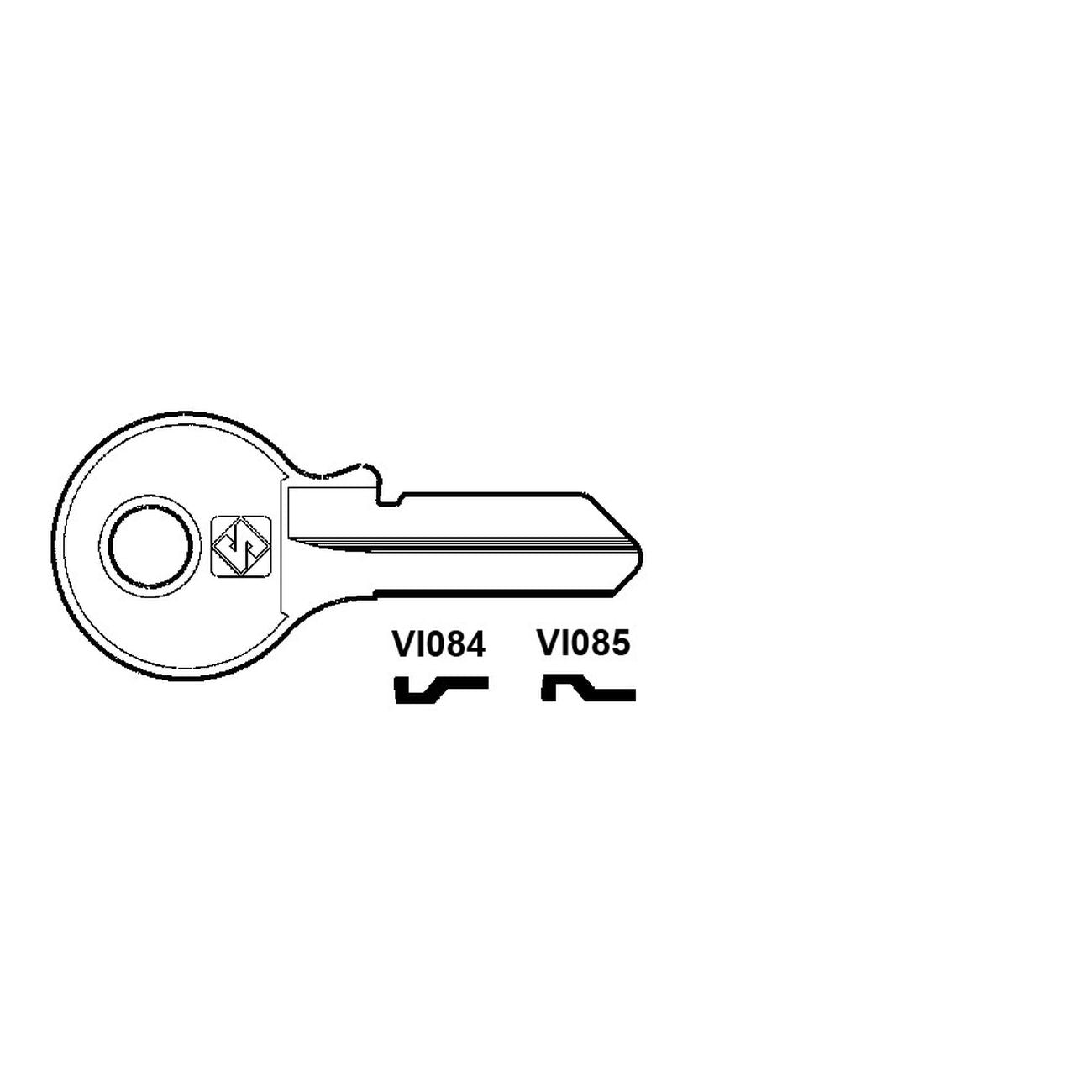 Chiavi Per Cilindri Viro 4 Spine Piccole - VI085 SX - 10 pz