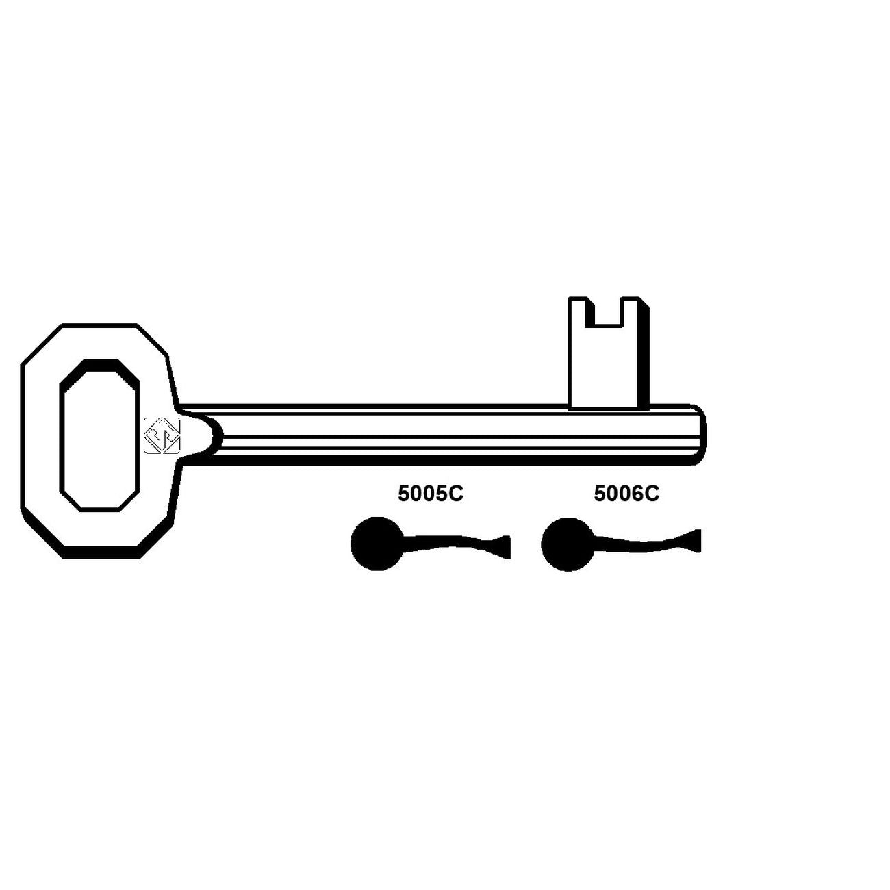 Chiavi Patent Passepartout Corni  - 5006C - 5 pz