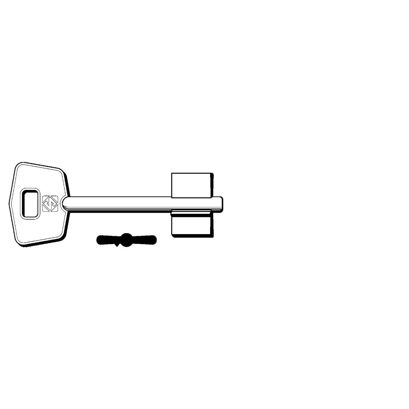 Chiavi doppia mappa mottura 5mt3 - 5mt3 - 5 pz