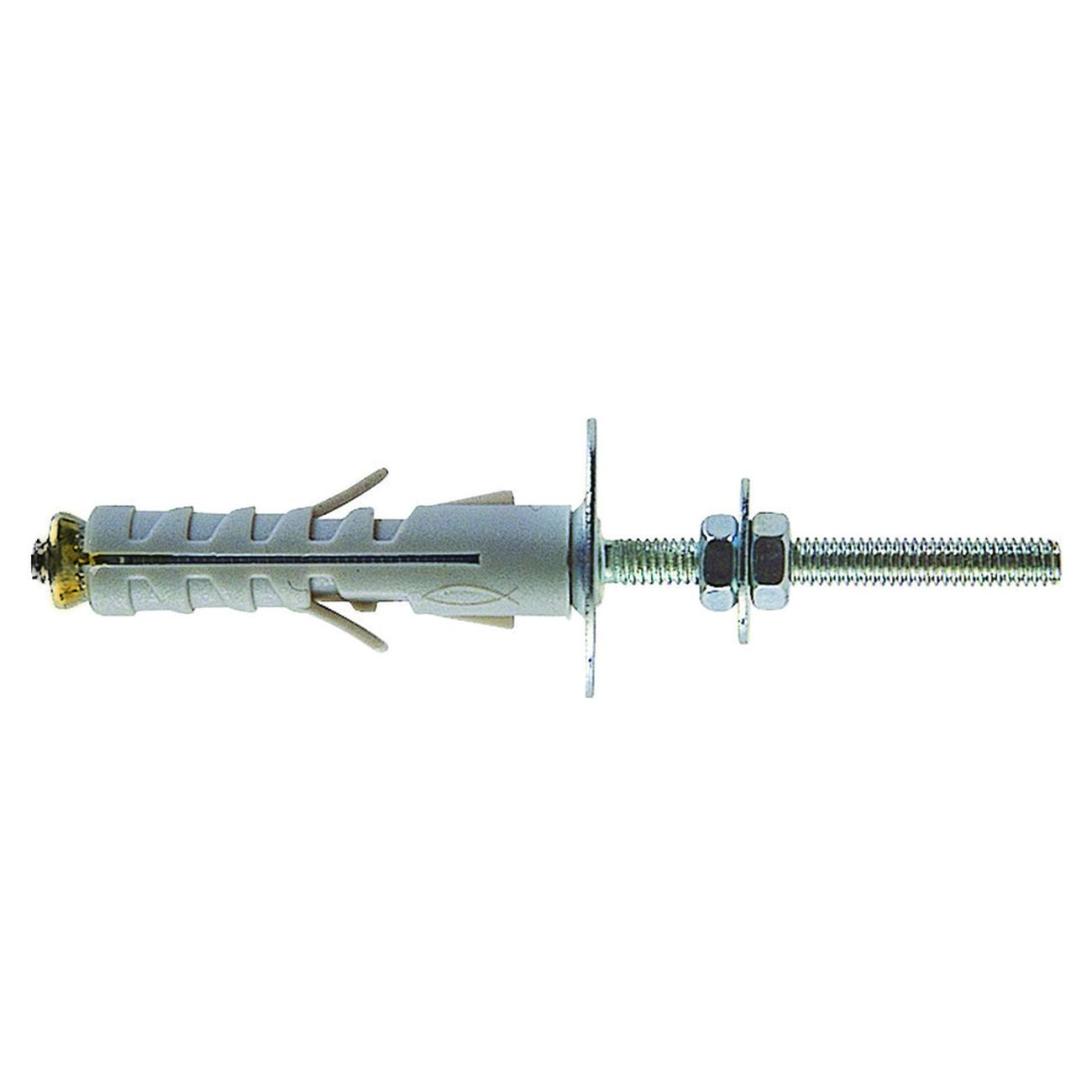 Tassello In Nylon Con Vite Doppia "Sb" - SB 12/5 ø mm.12x45 vite ø mm.5 max40 - 50 pz
