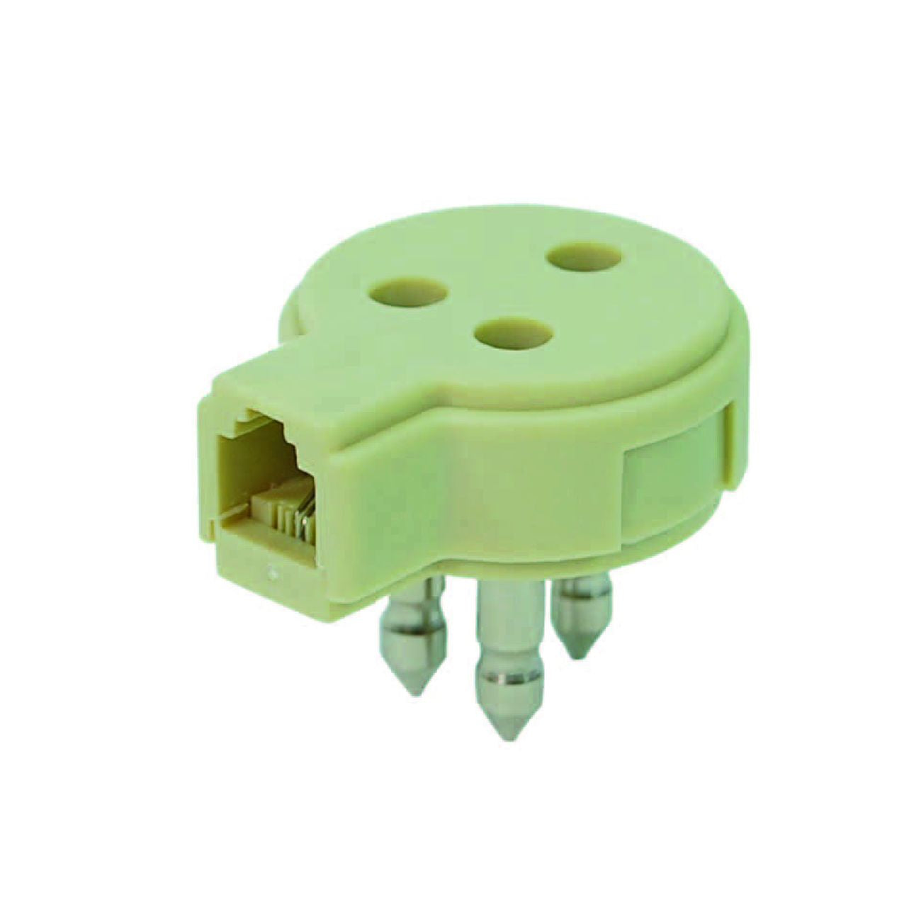 Spina telefonica duplicatore tripolare con presa plug 6/2 - 5 pz