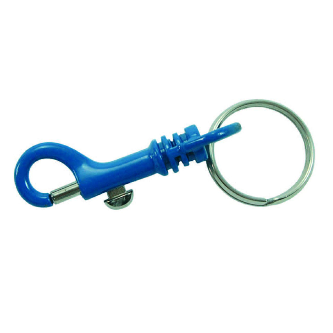 Moschettoni portachiavi in metallo con anello - mm.60 - 50 pz