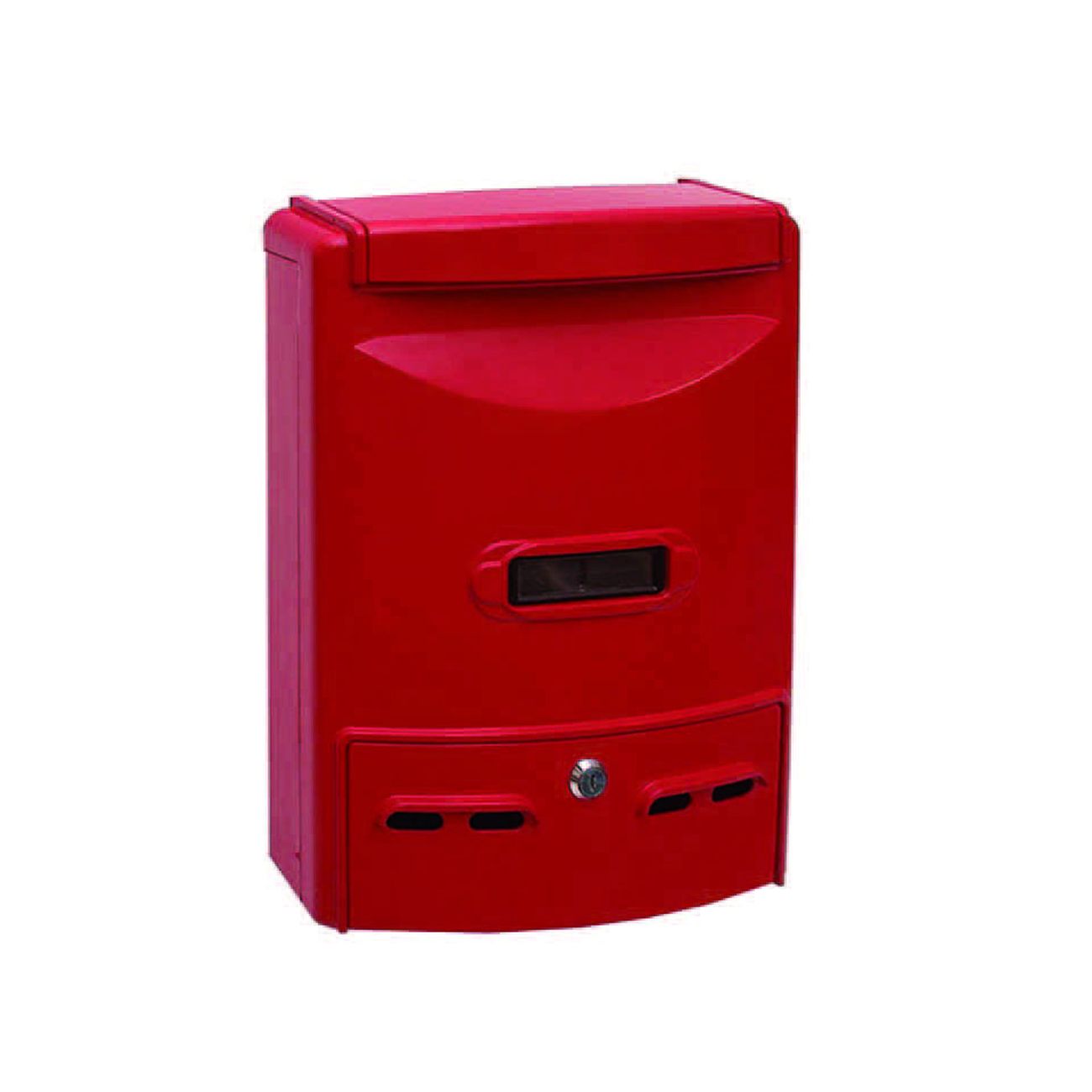 Cassetta postale in alluminio portariviste per esterni europa rossa - cm.28,5x10x38h. colore rosso
