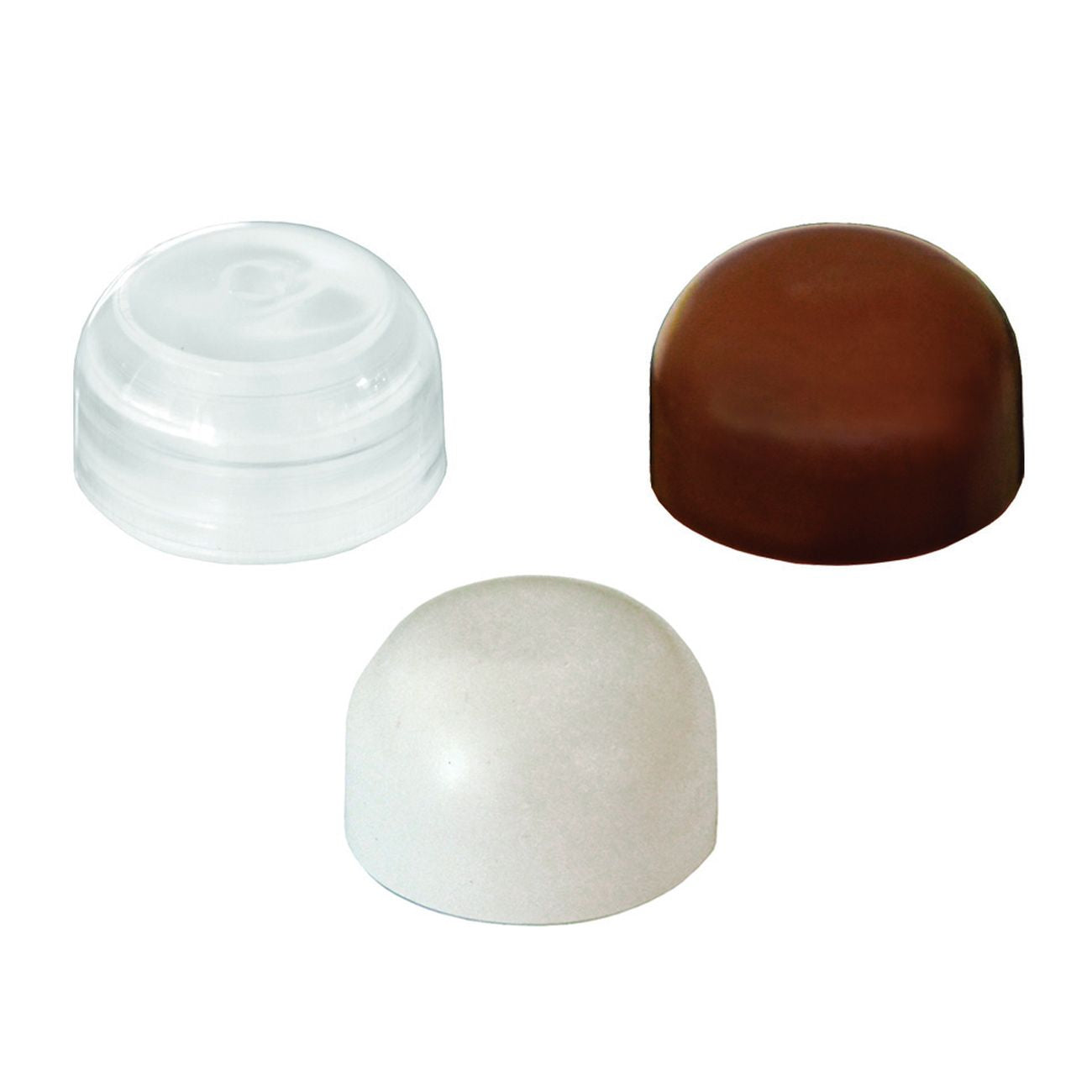 Fermaporta Adesivo A Birillo Ø Mm.28X18 - trasparente - 100 pz