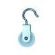 Carrucole Con Gancio Ruota Nylon - ø mm.40x15