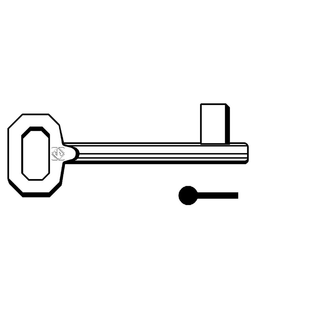 Chiavi patent passepartout bonaiti, iseo, mp 5012 - 5012 - 5 pz